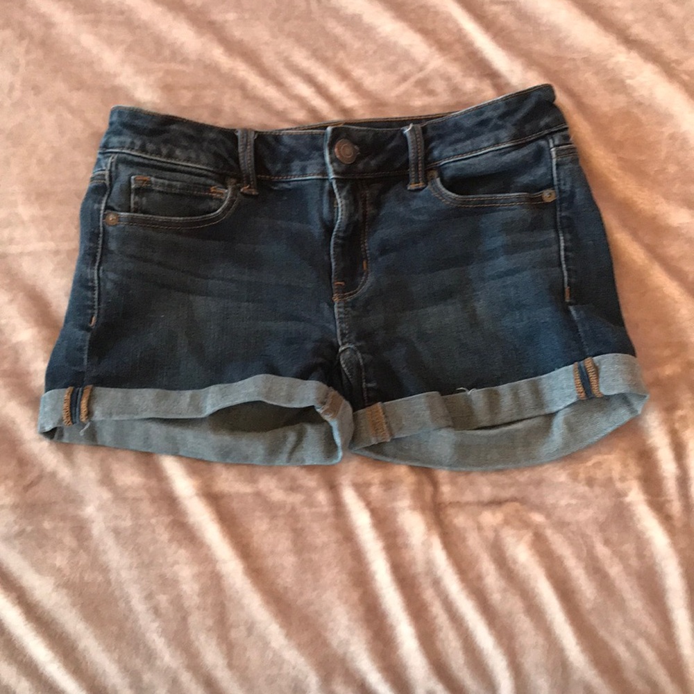Midi Jean shorts
